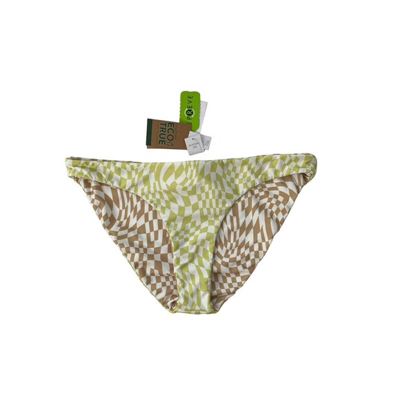 Volcom Limeade Check Her Out‎ Reversible Hipster Bikini Bottoms Size XL NWT $48 - Picture 1 of 6